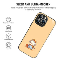 Bornstud Fruit Cow Printed Case for iPhone 14 Pro