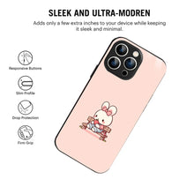 Bornstud Strawberry Bunny Printed Case for iPhone 15 Pro