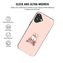 Bornstud Strawberry Bunny Printed Case for iPhone 16