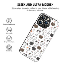 Bornstud Blushy Love Cat Printed Case for iPhone 15 Pro