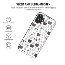 Bornstud Blushy Love Cat Printed Case for iPhone 16
