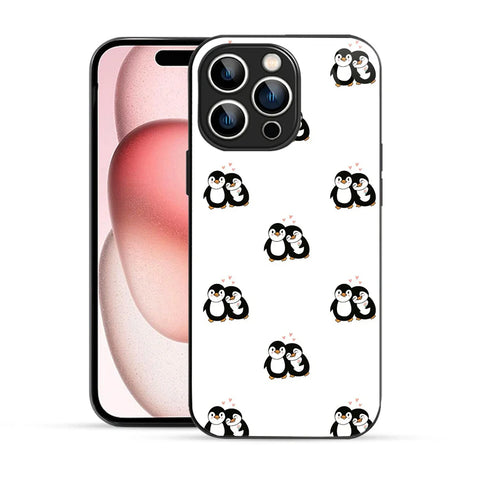 Bornstud Penguin Love Printed Case for iPhone 15 Pro