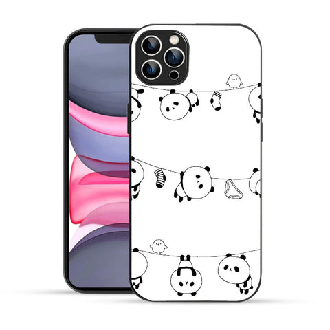 Bornstud Hanging Panda Printed Case for iPhone 12 Pro