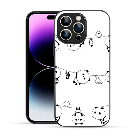 Bornstud Hanging Panda Printed Case for iPhone 14 Pro