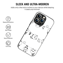 Bornstud Hanging Panda Printed Case for iPhone 14 Pro