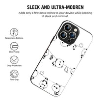 Bornstud Hanging Panda Printed Case for iPhone 15 Pro