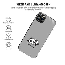 Bornstud Lazy Panda Printed Case for iPhone 12 Pro