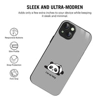 Bornstud Lazy Panda Printed Case for iPhone 14 Plus