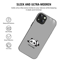 Bornstud Lazy Panda Printed Case for iPhone 15 Plus