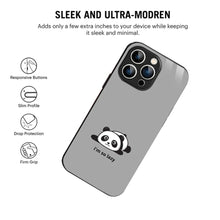 Bornstud Lazy Panda Printed Case for iPhone 15 Pro