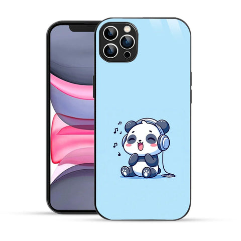 Bornstud Music Lover Panda Printed Case for iPhone 12 Pro