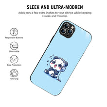 Bornstud Music Lover Panda Printed Case for iPhone 12 Pro