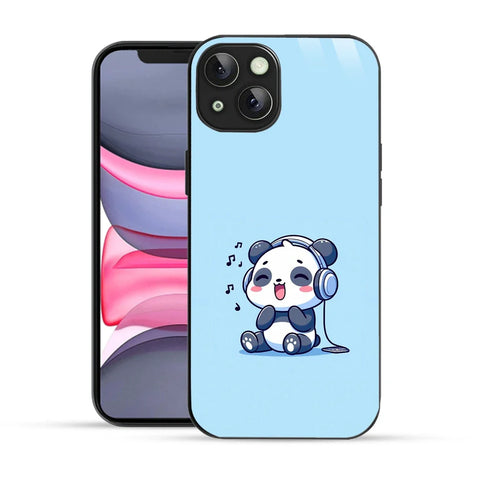 Bornstud Music Lover Panda Printed Case for iPhone 14