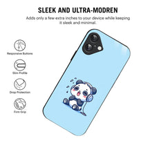 Bornstud Music Lover Panda Printed Case for iPhone 16