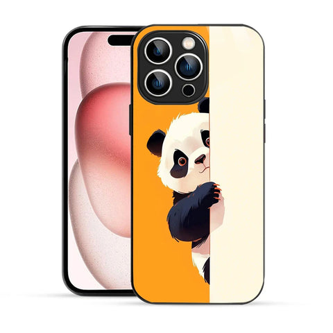 Bornstud Peek Panda Printed Case for iPhone 15 Pro