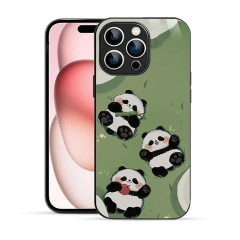 Bornstud Playful Panda Printed Case for iPhone 15 Pro