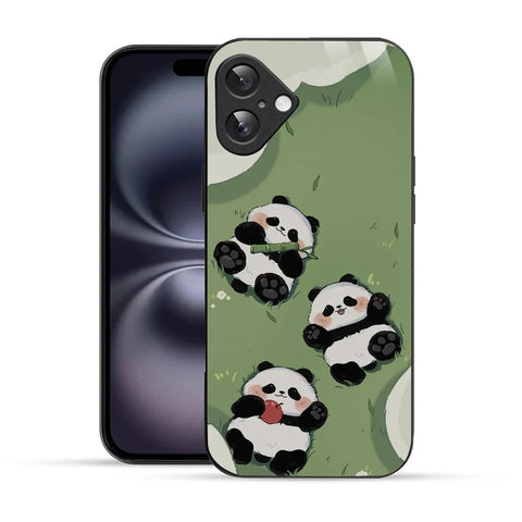 Bornstud Playful Panda Printed Case for iPhone 16 Plus