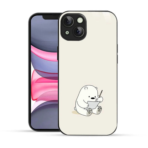 Bornstud Cute Bear Doodle Printed Case for iPhone 14 Plus