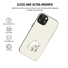 Bornstud Cute Bear Doodle Printed Case for iPhone 14 Plus