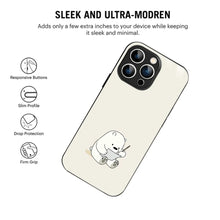 Bornstud Cute Bear Doodle Printed Case for iPhone 16 Pro