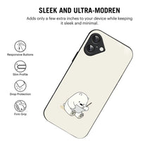 Bornstud Cute Bear Doodle Printed Case for iPhone 16