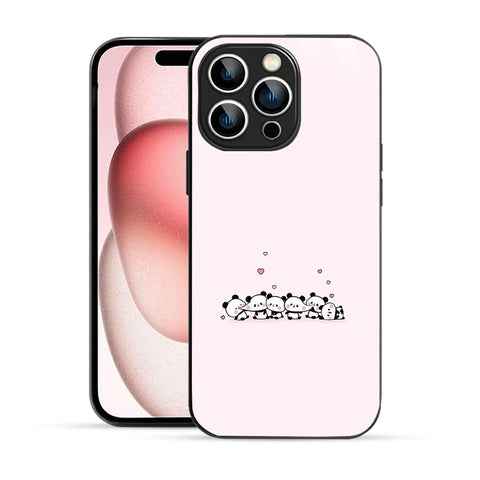 Bornstud Cute Panda Love Printed Case for iPhone 15 Pro
