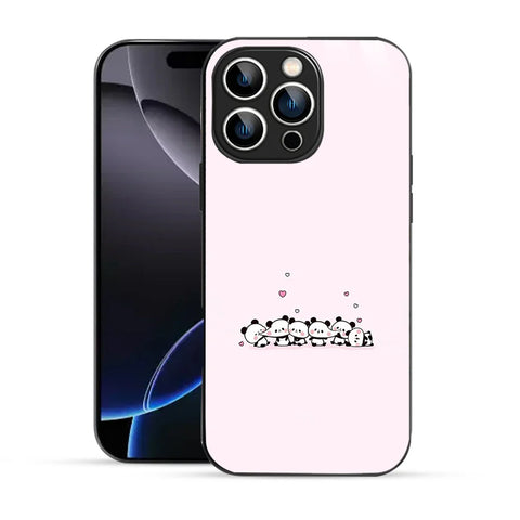 Bornstud Cute Panda Love Printed Case for iPhone 16 Pro