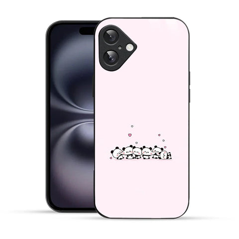 Bornstud Cute Panda Love Printed Case for iPhone 16