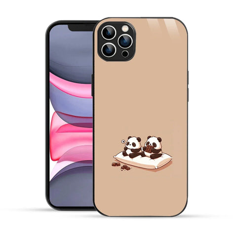 Bornstud Panda Chocolate Printed Case for iPhone 12 Pro