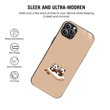 Bornstud Panda Chocolate Printed Case for iPhone 12 Pro