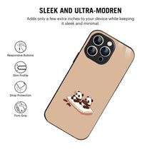 Bornstud Panda Chocolate Printed Case for iPhone 14 Pro