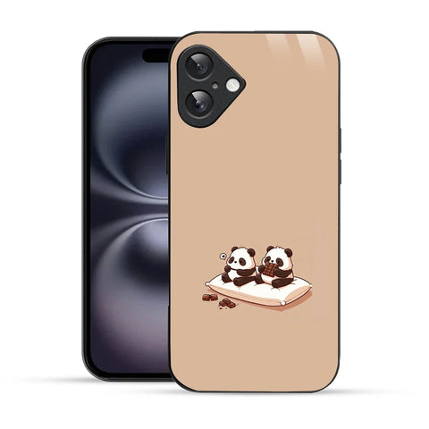 Bornstud Panda Chocolate Printed Case for iPhone 16