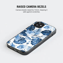 Bornstud Tropical Hibiscus Printed Case for iPhone 12 Blue