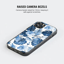 Bornstud Tropical Hibiscus Printed Case for iPhone 12 Pro Blue