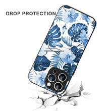 Bornstud Tropical Hibiscus Printed Case for iPhone 13 Pro Blue