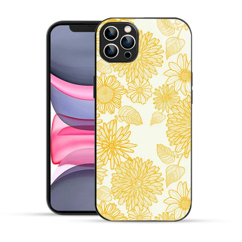 Bornstud Floral Bloom Printed Case for iPhone 12 Pro Yellow