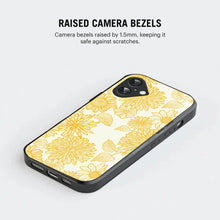 Bornstud Floral Bloom Printed Case for iPhone 16 Yellow