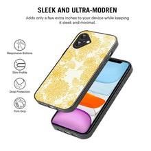 Bornstud Floral Bloom Printed Case for iPhone 16 Yellow