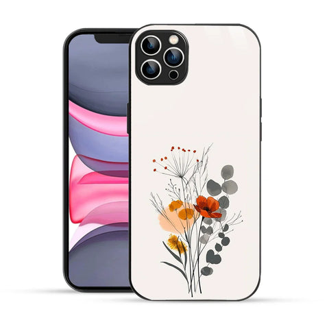 Bornstud Minimal Floral Printed Case for iPhone 12 Pro