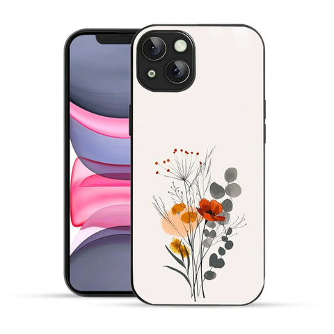 Bornstud Minimal Floral Printed Case for iPhone 14