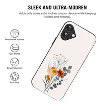 Bornstud Minimal Floral Printed Case for iPhone 16