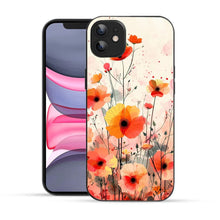 Bornstud Blooming Poppy Floral Printed Case for iPhone 11 orange
