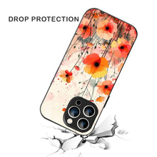 Bornstud Blooming Poppy Floral Printed Case for iPhone 14 Pro Max orange