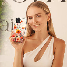 Bornstud Blooming Poppy Floral Printed Case for iPhone 11 orange