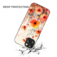 Bornstud Blooming Poppy Floral Printed Case for iPhone 15 orange