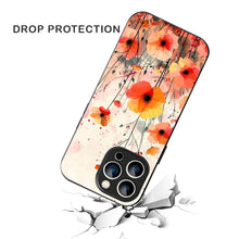 Bornstud Blooming Poppy Floral Printed Case for iPhone 15 Pro orange