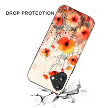 Bornstud Blooming Poppy Floral Printed Case for iPhone 16 orange