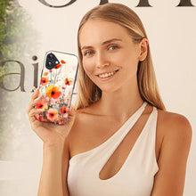 Bornstud Blooming Poppy Floral Printed Case for iPhone 16 orange