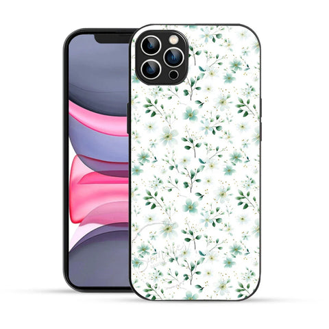 Bornstud Green Blossom Printed Case for iPhone 12 Pro