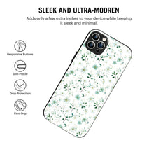 Bornstud Green Blossom Printed Case for iPhone 12 Pro